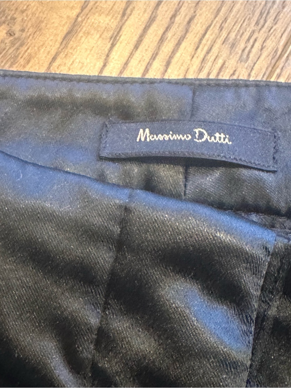 Massimo Dutti Satin Black pants